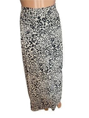 I.N. Studio Leopard Print Maxi Skirt S/M